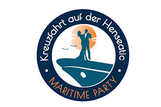 design impressive classic maritime party logo