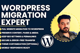 convert or migrate joomla, shopify, magento, drupal website to wordpress