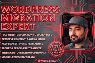 convert or migrate joomla, shopify, magento, drupal website to wordpress