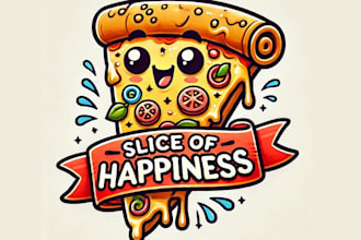 design high quality pizza mascot logo with unlimited revision