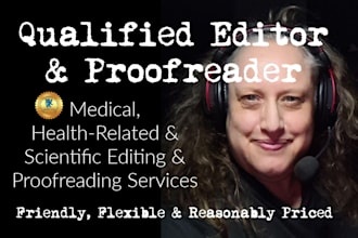 edit and proofread your medical or scientific content