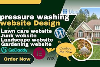 design pressure washing website power washing website lawn care website design
