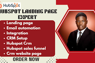 design a high converting hubspot landing page or cms website page