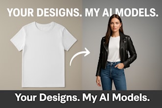 create ai fashion model mockups wearing your clothing designs