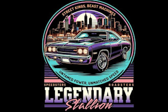 design high quality racing t shirt logo for your business