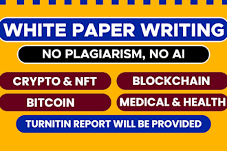 write and design a professional white paper for you