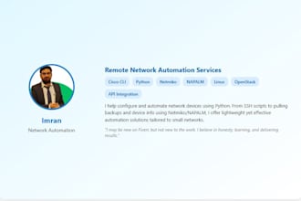 automate your network tasks using python, netmiko, or napalm