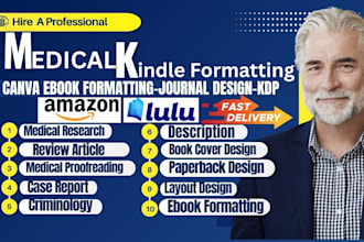 publish your medical kdp formatting, low content book, kdp journal, amazon kdp