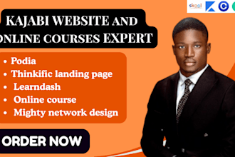 setup your online course website on kajabi, teachable, mighty network