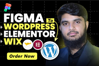convert figma to elementor or figma to wordpress or wix
