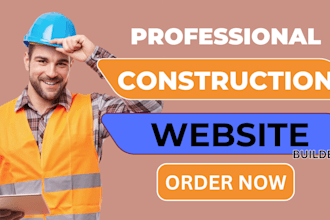 design roofing website, construction website, wordpress website, plumbing, hvac