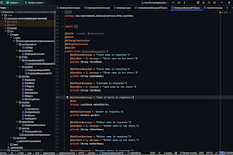 uses spring boot and backend apis