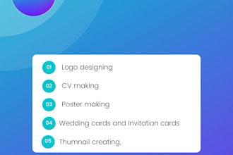 edit your website , CV creation and logo design