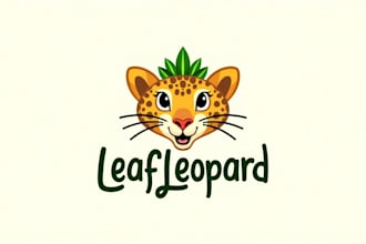 design awesome leaf leopard mascot logo for you just in 12 hours