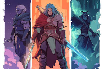 draw dnd character art, fantasy illustration or concept art