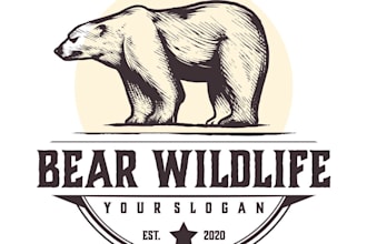 design an awesome bear logo