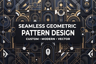 create a custom seamless geometric pattern design