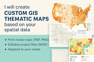 create custom gis thematic maps based on your spatial data