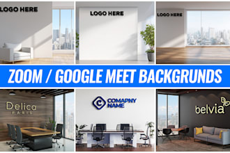 design zoom and google meet virtual background