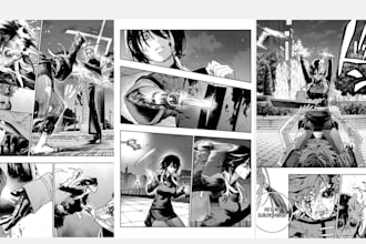 draw manga storyboard anime manga comic page manga artist webtoon nsfw manga art