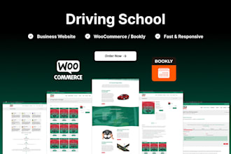 build driving school, driving lessons booking website in wordpress
