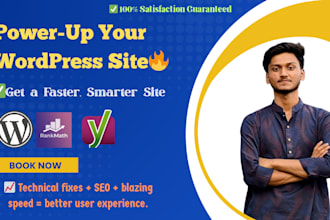 do wordpress onpage SEO, speed optimization, and technical fixes