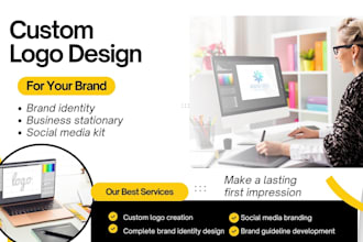 design a minimalist logo for your brand using canva or ai