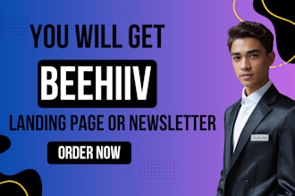 setup beehiiv account beehive landing page beehiv ai newsletter template design