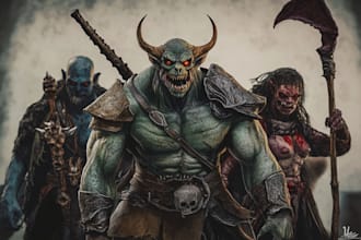draw fantasy or dnd creatures and monsters