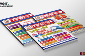 layout and design a modern, professional magazine