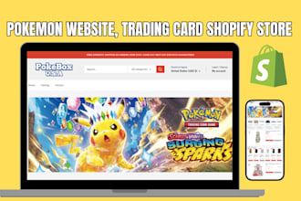 trading card, pokemon website, shopify store, pokemon store, trading card store