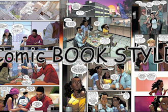 draw comic book, graphic novel, nsfw comic, storyboard, cartoon and retro art