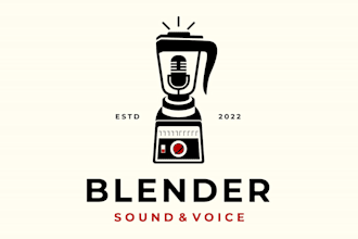 design beautiful blender logo