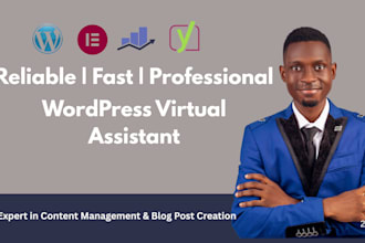 be wordpress virtual assistant website blog manager for updates SEO maintenance