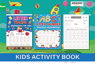 design fun and educational preschool and kindergarten activity books for KDP
