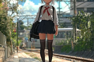 draw beautiful anime illustration