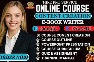 create masterclass online course content course curriculum training manual ppt