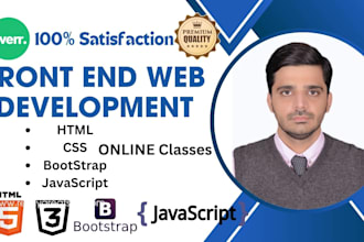 teach and help you to learn HTML5, css3, bootstrap and javascript
