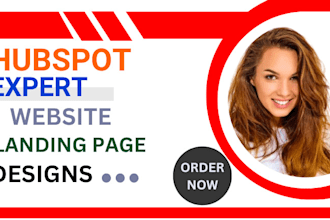 create hubspot website, hubspot landing page, hubspot blog, hubspot crm, design