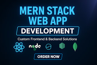 build custom web apps with user login, admin dashboard and full backend