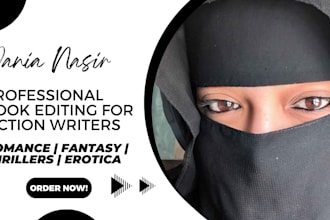 professionally edit your romance, fantasy, or thriller book