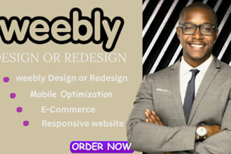design a professional weebly website for your business