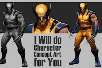 draw dnd character designs, concept art, digital art for you