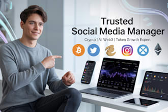 be your web3 ai nft token memecoin crypto social media manager content creator
