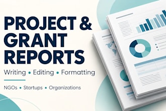 write and format professional project and grant reports