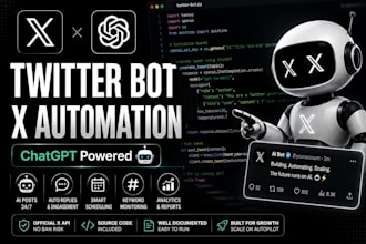 build custom x twitter bot with chatgpt ai automation