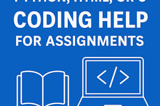 fix or write python, HTML, c under a minimal budget