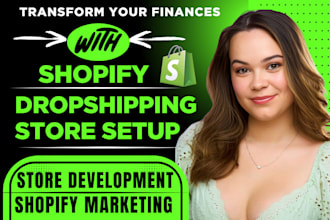 build shopify store, shopify dropshipping store, redesign shopify website
