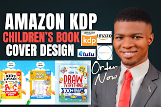 design children book covers for amazon kindle and amazon KDP book publishing