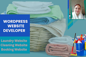 build a responsive laundry or cleaning business website in wordpress